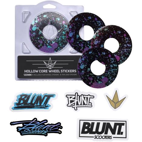 Blunt - 4 Pack Wheel Sticker 120mm - Splatter £5.90